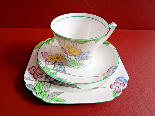 Vintage art deco bone china - art,