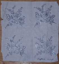 Deightons Vintage Embroidery Transfers K483/4 - Iron on - 10cm x 9 cm, 4 motifs