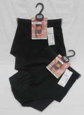 LADIES MARKS AND SPENCER BLACK BODY FLEXIFIT FULL BRIEFS 2 PART SET SIZE 20