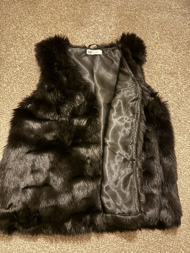 Girls faux fur gilet - h&m, age