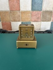 Antique Swiza Mignon Travel Alarm Clock With Music Box Alarm Read Description 
