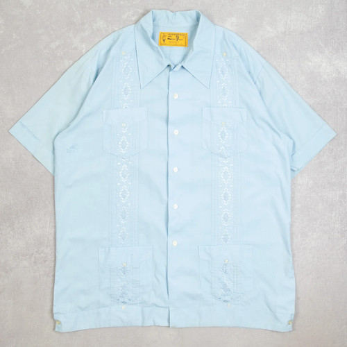 Vintage cuban guayabera short - cuban,