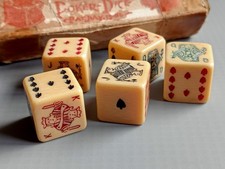 Antique Celluloid Poker Dice