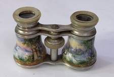 Vintage Antique Painted Enamel