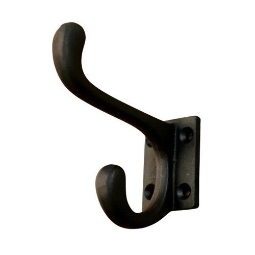 Hook black cast - cast, iron