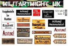 1/32 - 1/35 SCALE WW1 GERMAN TRENCH SIGNS  DIORAMA MODEL