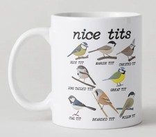 Nice t*ts funny bird spotting Novelty Mug 