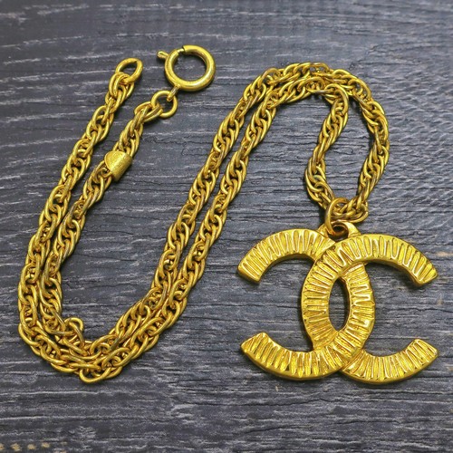 Chanel gold plated logos - chanel,