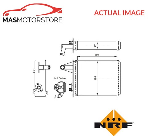 Heater radiator exchanger - heater,