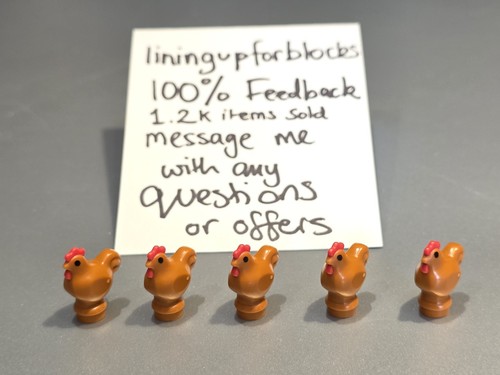Lego chickens element - 5x,