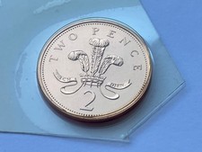 2 PENCE COIN 2P 2002 BRILLIANT