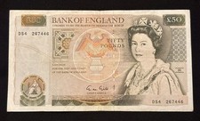 Old £50 Fifty Pound Bank Of
