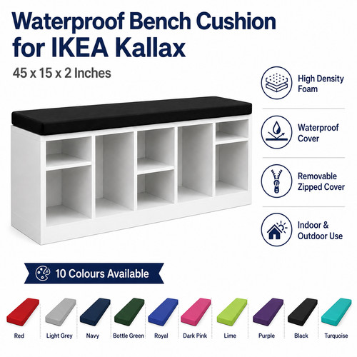 Waterproof bench cushion for - bench,