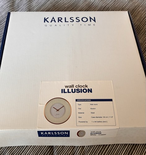 Karlsson illusional wall clock - karlsson,