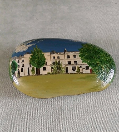 Painted pebble large - painted,