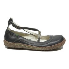 EL NATURA LISTA Strappy Womens Leather Shoes Black Leather UK 7 Comfortable