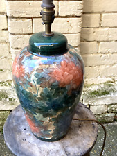Jersey Pottery Lamp. Hand Thrown & Hand Painted . Excellent condition.