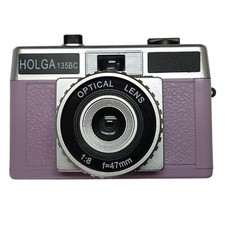 HOLGA 135BC Purple Silver Lomo 35mm Film Camera Black Corner Effect 135 BC Holga
