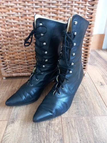 Vintage leather boots - 90's,