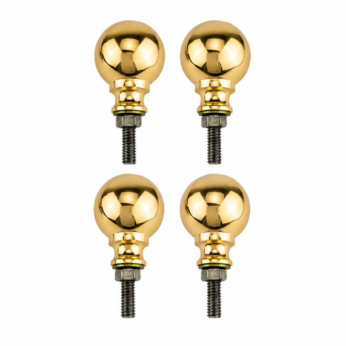 Solid brass bed knobs - brass,
