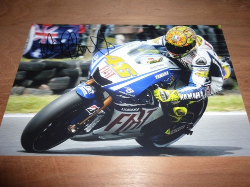 Valentino rossi signed 12x8 - rossi,