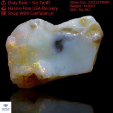 14.00 Cts Natural Australian Fire Opal Loose Designer Rough Gemstone 23x15x10 mm