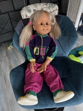 Jesmar Cute Kid Huge Cloth Doll 1990 Rare Collectible Vinyl Head & Limbs 30 Ins