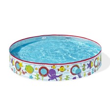 Bestway 55029 Paddling Fill N Kids Garden Pool with Fun Fish Print, Multicolor, 