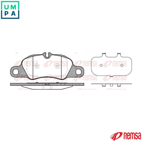 Brake pad set disc - brake,