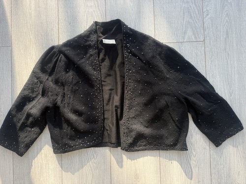 Wallis black beaded bolero - wallis,