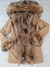 Womens Real Fur Parka Coat