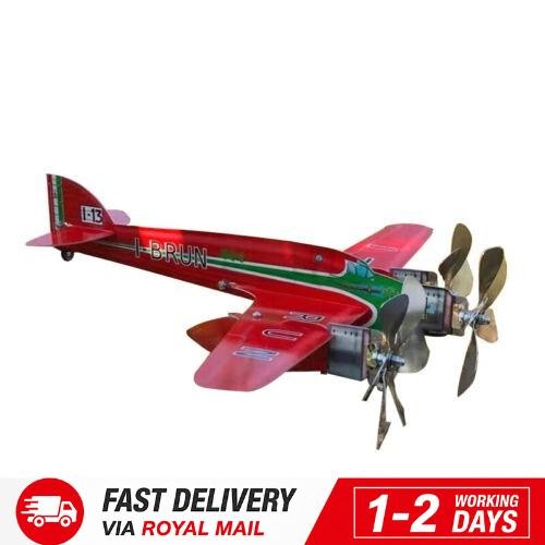 Metal airplane wind spinner - airplane,