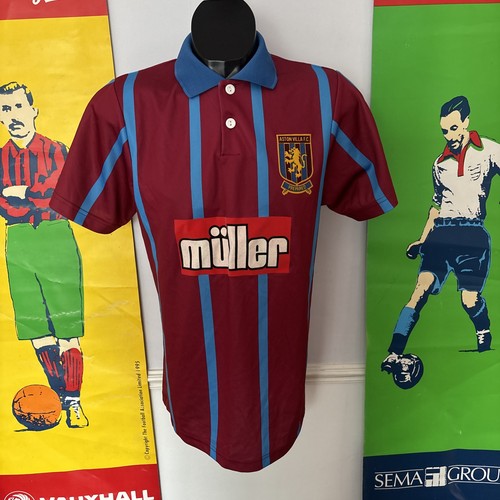 Aston villa retro home shirt - aston,