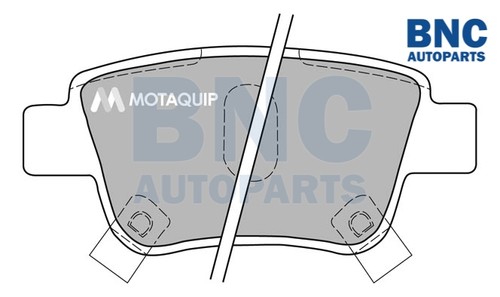 Rear brake pad set fits - set,