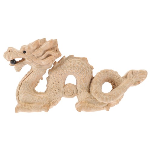 Dragon statue wooden - dragon,