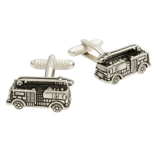 Fire engine cufflinks onyx - fire,