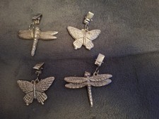 Animal Vintage Table Cloth Weights With Clips X 4