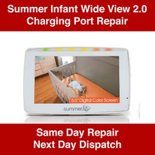 Summer Infant Wide View 2.0 Charging Port REPAIR SERVICE - Same Day
