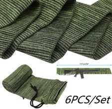 6 PACK Gun Sock Covers Silicone Treated Up To 54" Rifle Protection Sleeve Green