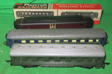 Jouef for Playcraft  HO gauge CIWL sleeper, coach & Post Van