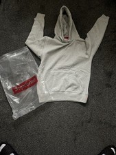 Supreme Grey Bogo Men's Hoodie Size M Cotton Blend