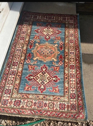 Vintage kazak afghan - kazak, handwoven