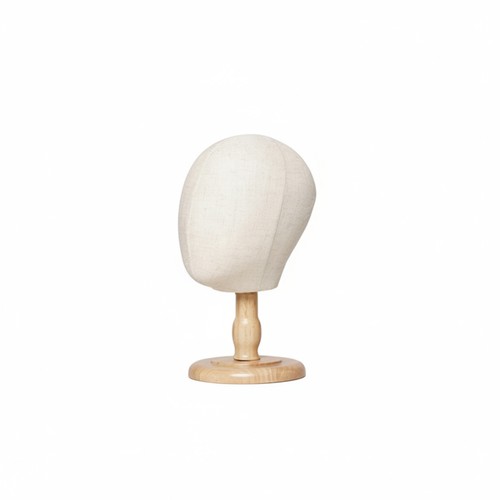 Mannequin head with - head, wooden