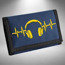 Headphones Heartbeat Wallet Funny Music Producer DJ Dance House Trance