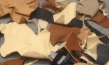 10kg Leather Scrap/Off-cuts/Reminants/Pieces Mixed Colours/Size/Brand