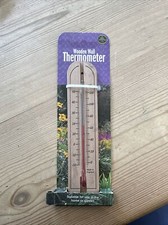 Wall Thermometer Wooden Small BRAND NEW