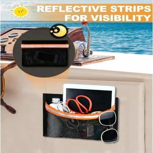 Boat storage mesh bag deck - boat,