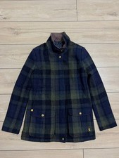 Women's Joules Filed Coat Tweed Country Check Wool hunting EUR 40 US 8 UK 12