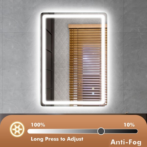 Led lighted bathroom mirror - led,