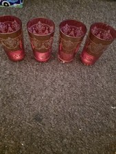 Vintage Drinking Glasses Set 6